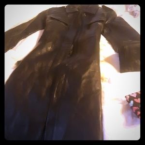 Leather coat